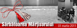 Asociația „Bucureștiul meu drag” sărbătorește Mărțișorul la stația de Metrou Unirii 1