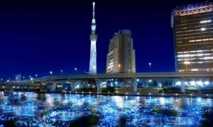 100,000 LED Spheres Flowing Down a Japanese River (4)