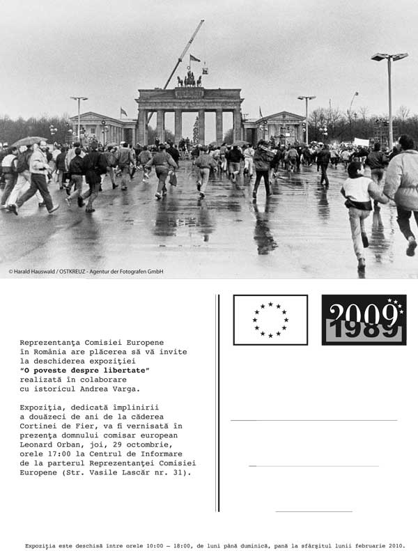 “O poveste despre libertate” – 20 de ani de la caderea Cortinei de Fier