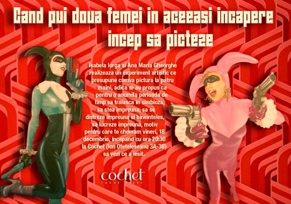 Cand pui doua femei in aceeasi incapere incep sa picteze