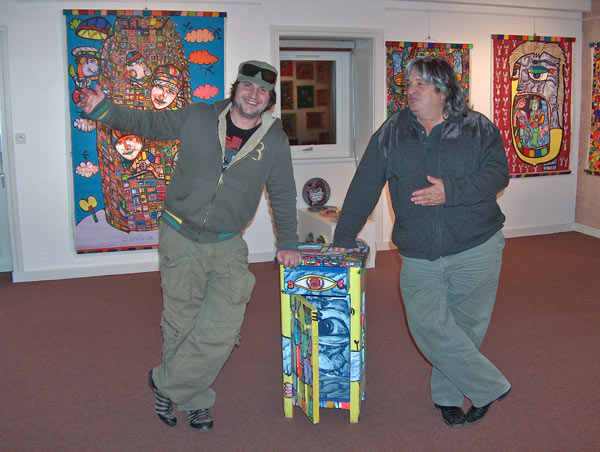 Laurentiu-Dimisca,-un-picto-obiect-si-Luis-Marcel.Chateau-de-Beaulieu-Riorges