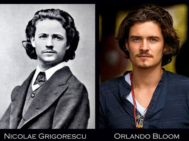 Cu ce român celebru seamănă Orlando Bloom? Au trăit în epoci diferite, dar poţi să juri că sunt fraţi
