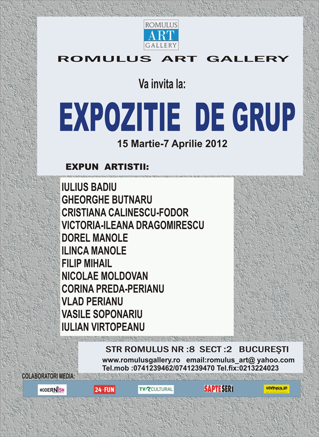 EXPOZITIE DE GRUP la Romulus Art Gallery