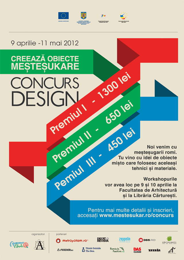 Creează obiecte meșteșukare! concurs de design de obiect