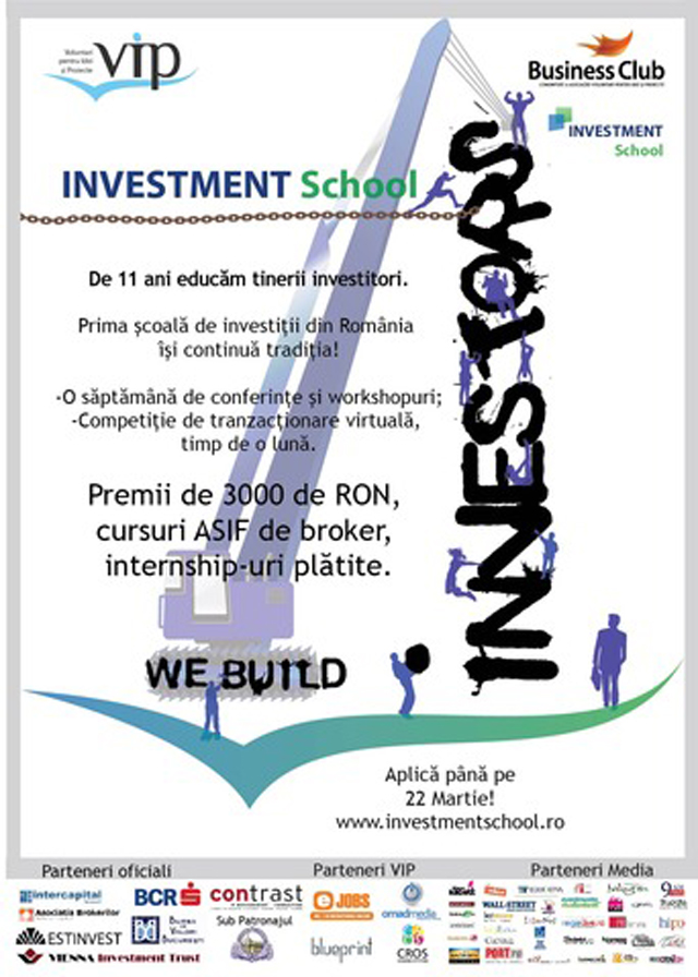 Investment School 2012 – Ține pasul cu elita investitorilor