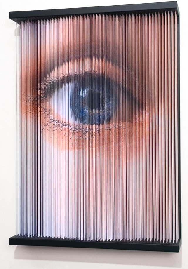 3D Sculptures Made from Dangling Strands of Elastic