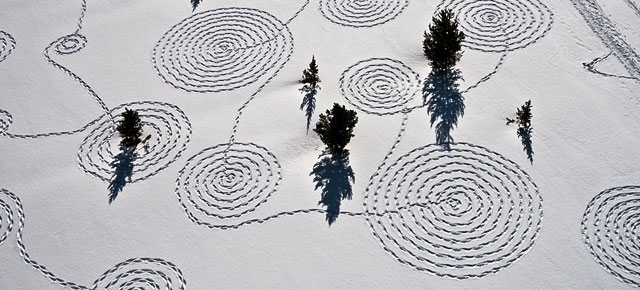 Snow Drawings by Sonja Hinrichsen