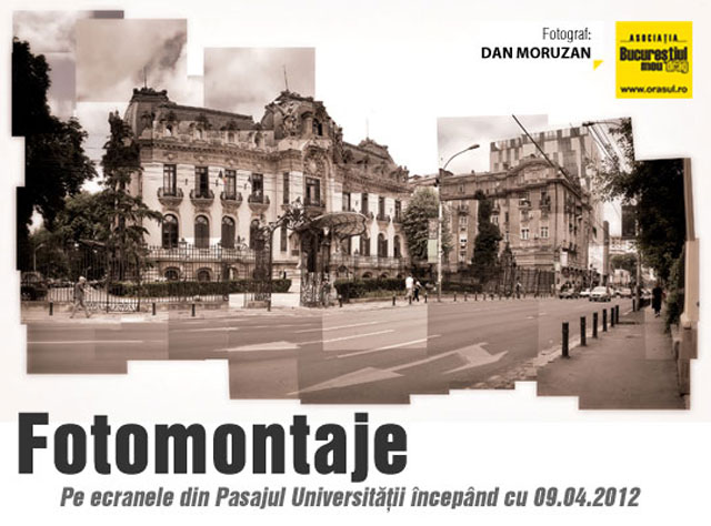 Fotomontaje din București – expoziție în Pasajul Universității