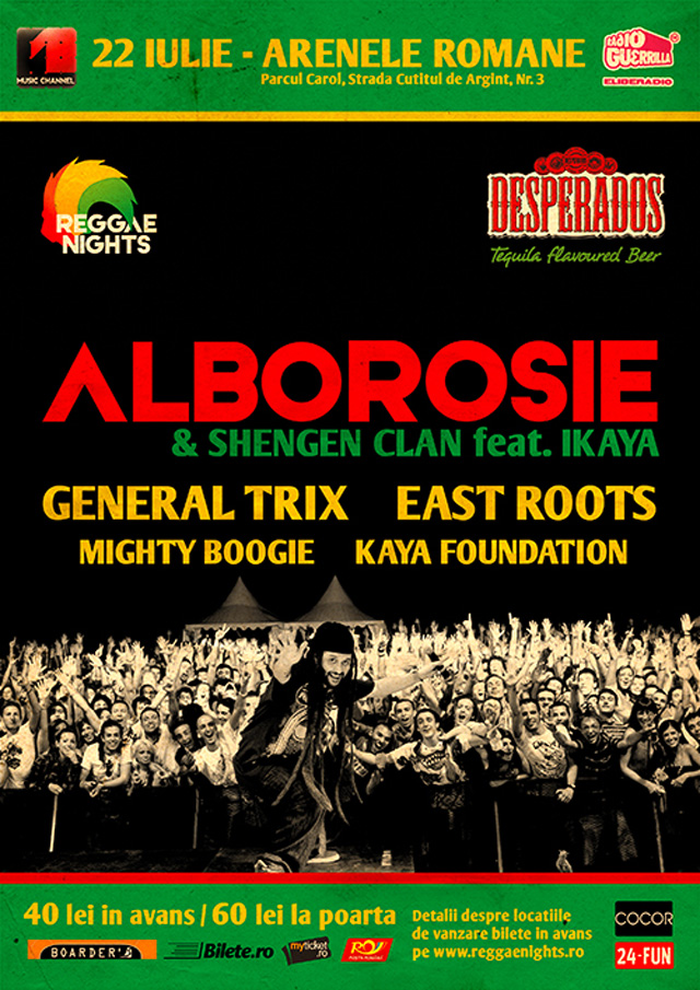 Alborosie live in premiera in Romania, cel mai tare eveniment reggae al anului!
