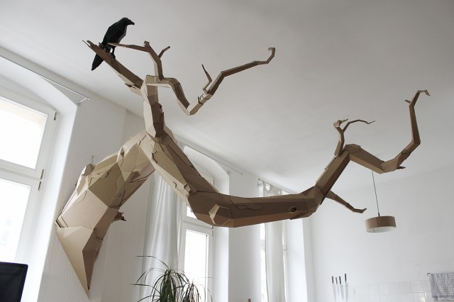Cardboard Sculptures by Bartek Elsner