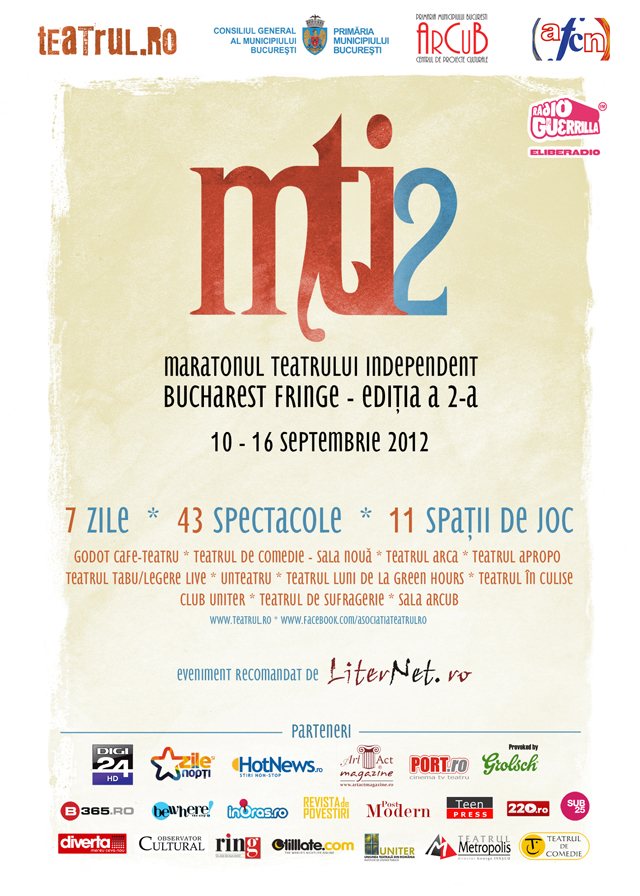 Maratonul teatrului independent – Bucharest Fringe 2012
