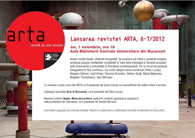 Lansare revista Arta nr. 6-7 / 2012