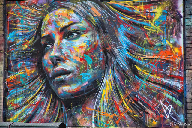 The Explosively Colorful Spray Paint Portraits of David Walker