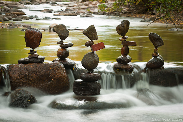 The Balanced Rock Sculptures of Michael Grab Rely Solely on Gravity
