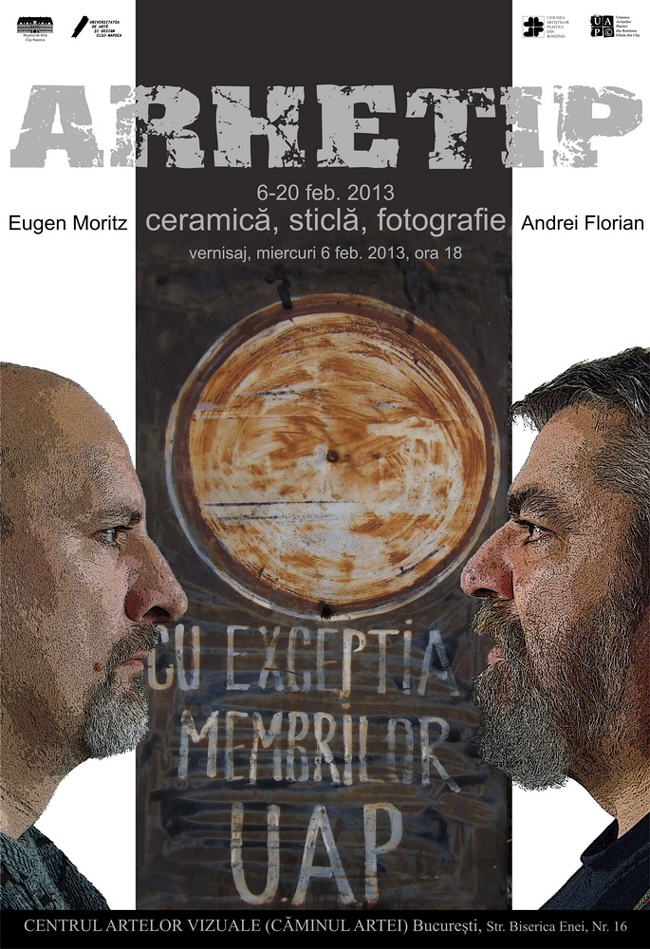 Eugen Moritz și Andrei Florian expoziție de ceramică sticlă și fotografie @ Centrul Artelor Vizuale, Caminul Artei, București