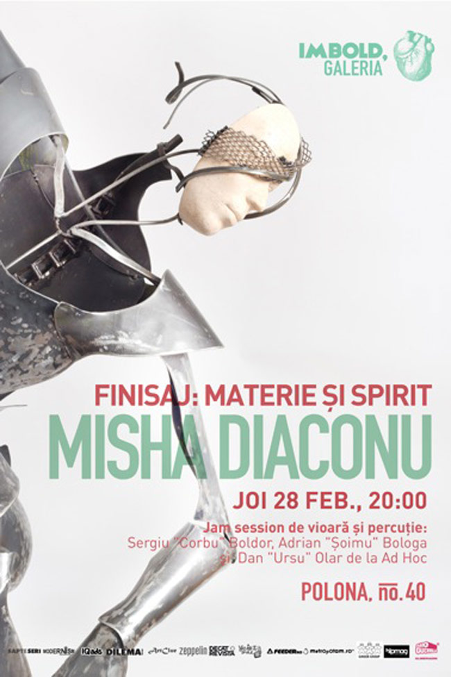 Galeria Imbold prezintă finisajul muzical al expoziției personale “Materie și Spirit”, semnată de Misha Diaconu
