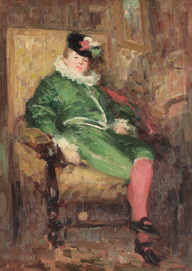 Colombina-in-verde,-N.-Grigorescu