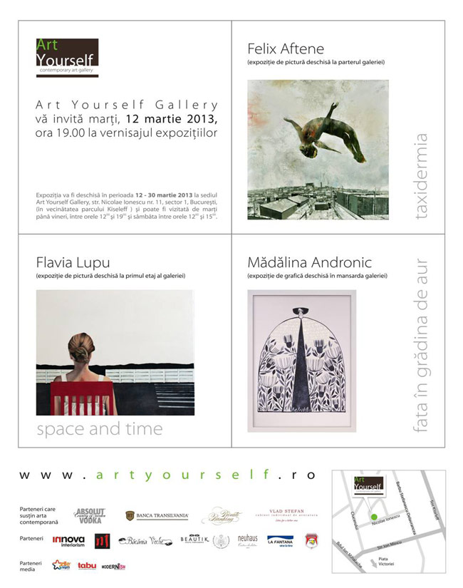 Felix Aftene, Flavia Lupu, Mădălina Andronic @ Art Yourself Gallery, București