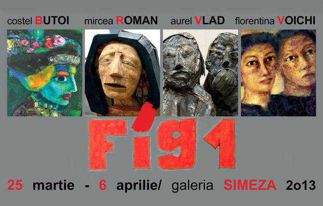 Florentina Voichi, Costel Butoi, Mircea Roman şi Aurel Vlad @ Galeria Simeza, București