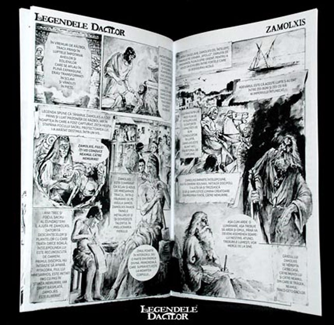 “Legendele Dacilor – Personaje”,  carte cu poveşti ilustrate şi bandă desenată
