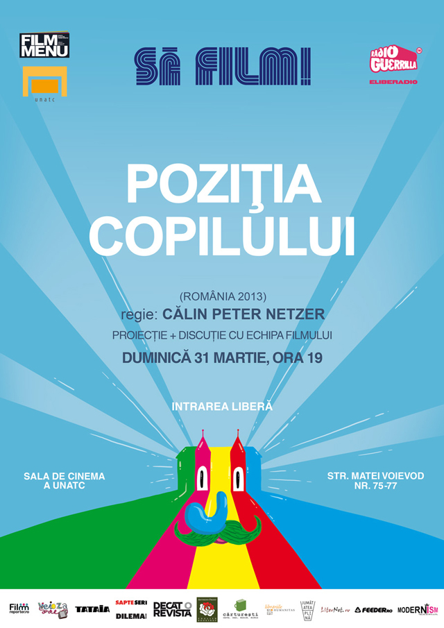 Să Film!: Proiecţie şi dezbatere „Poziţia copilului” la București @ UNATC și Film Menu