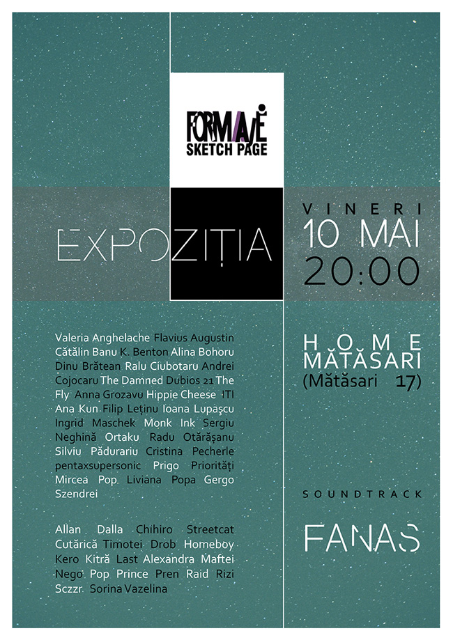 Formaje Sketch Page | Expoziţia @  Home Mătăsari, București