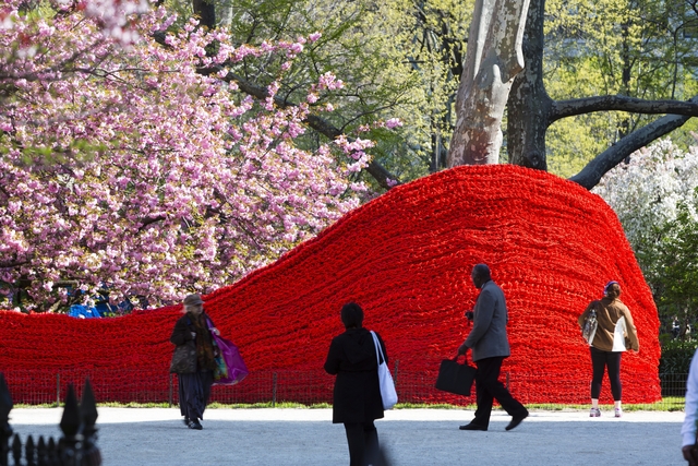 A Colorful Art Installation in New York City’s Madison Square Park Using 1.4 Million Feet of Rope