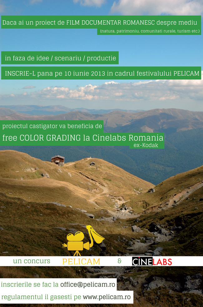 Pelicam International Film Festival incurajează producțiile de film documentar Românesc!
