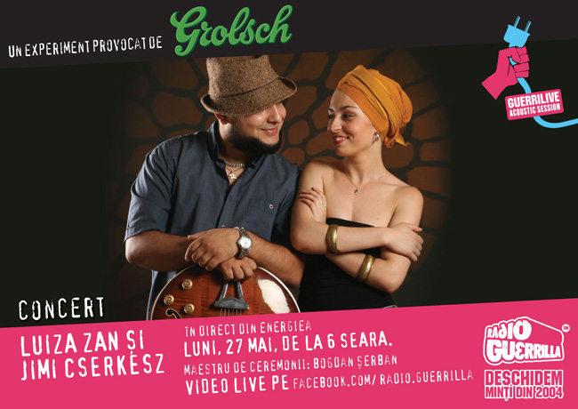 Vocea jazz-ului românesc Luiza Zan & Jimmy Cserkesz @ Guerrilive, luni, 27 mai