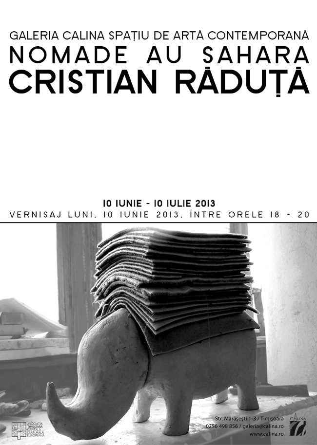 Cristian Răduţă „NOMADE AU SAHARA” @ Galeria Calina, Timișoara