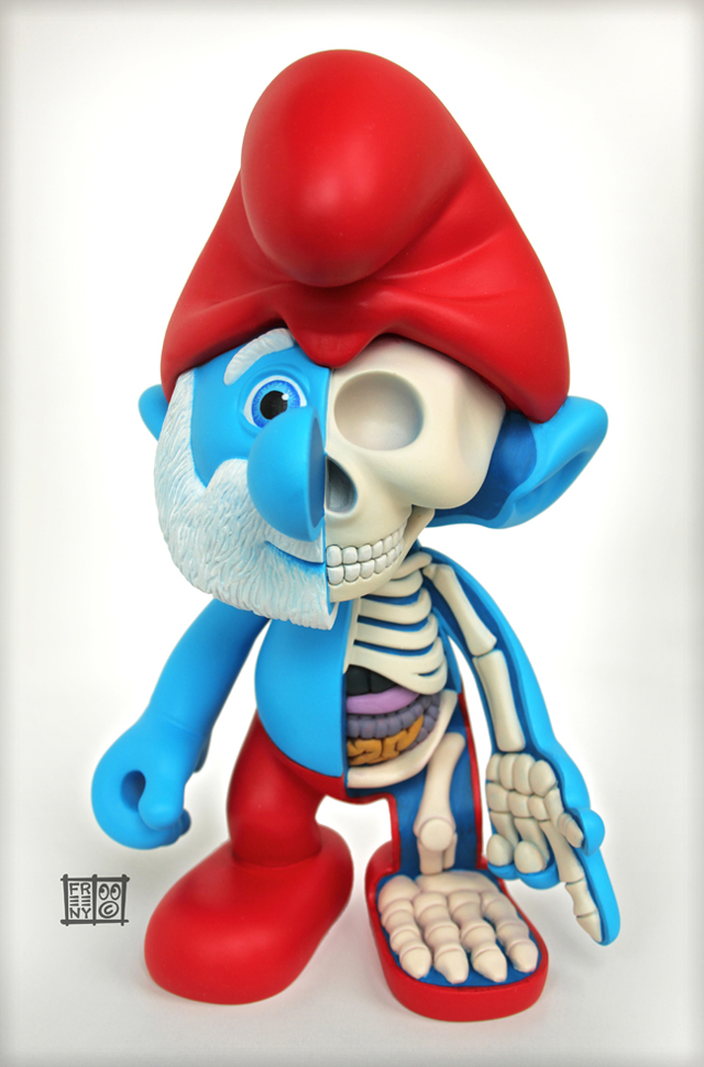 Papa Smurf Dissected by Jason Freeny