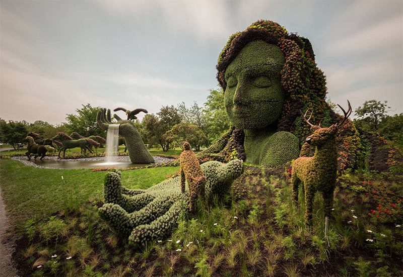 Monumental Plant Sculptures at the 2013 Mosaicultures Internationales de Montréal