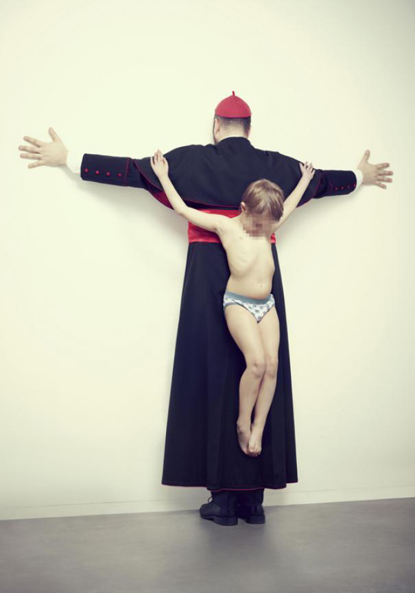 Provocative Child Crucifixion Images Spotlight Child Abuse