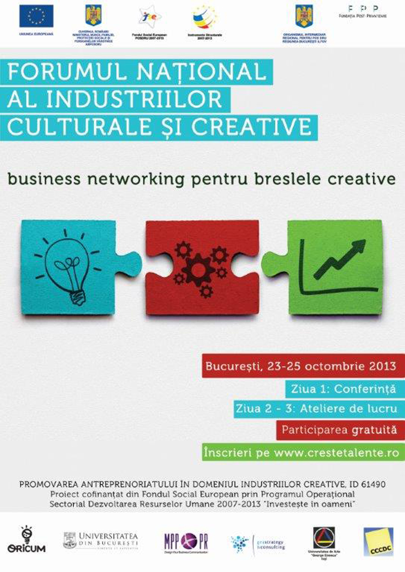 Forumul Național al Industriilor Culturale și Creative la București