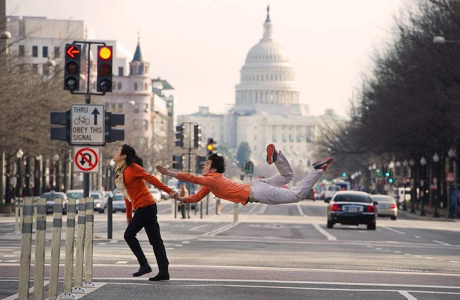 Ballet Dancers In Everyday Situations