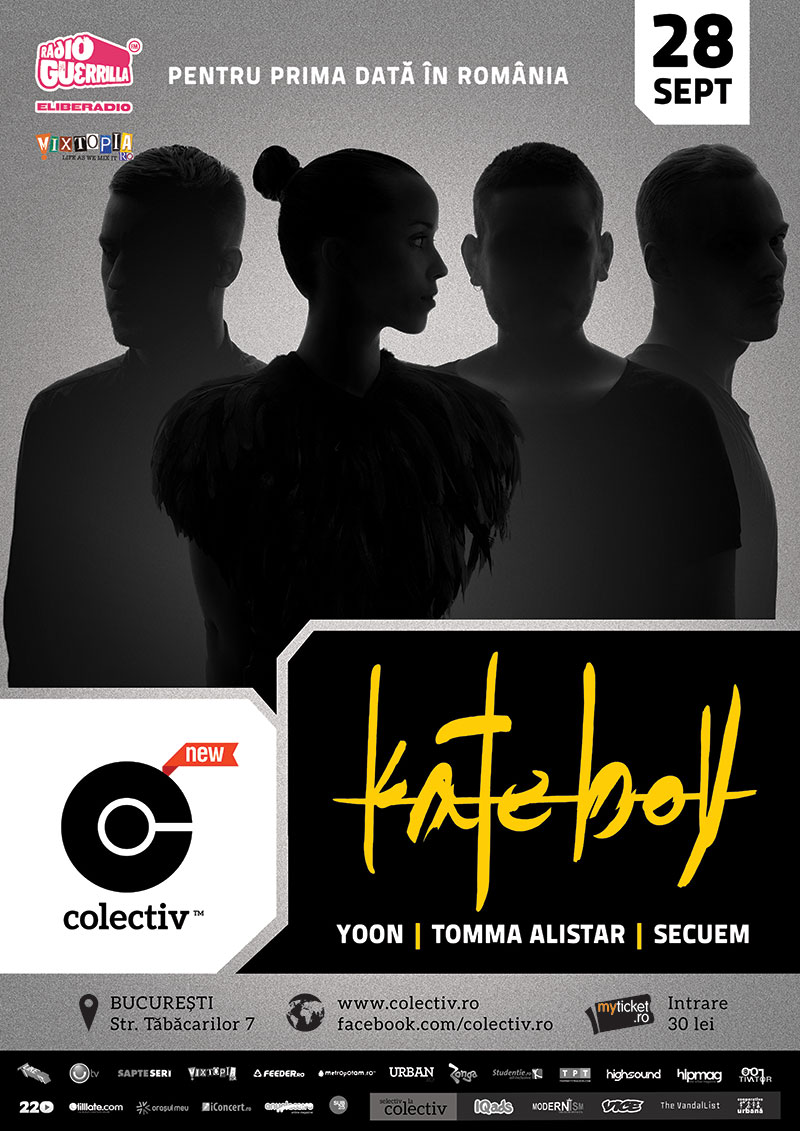 Grupul KATE BOY din Stockholm, prima venire în România @  clubul Colectiv București