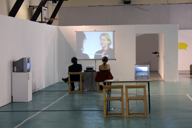 Matei Bejenaru în dialog cu Maria Lind la Bienala Internaţională de Artă din Göteborg