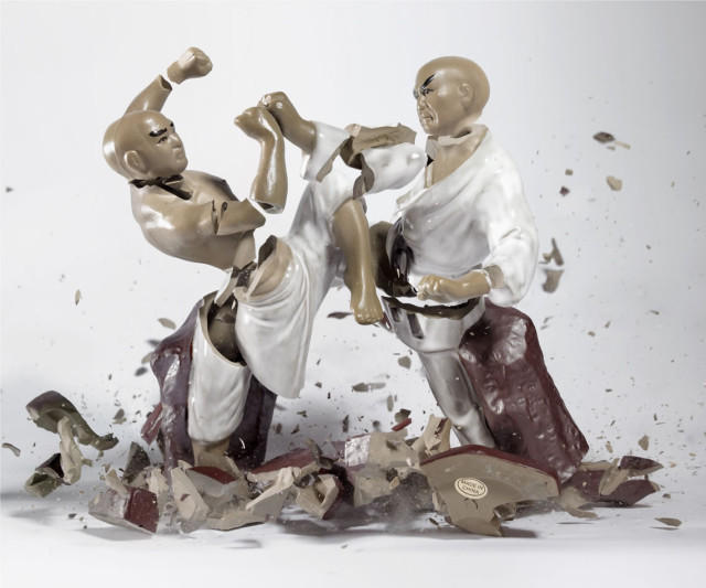 Shattering Porcelain Figurines by Martin Klimas
