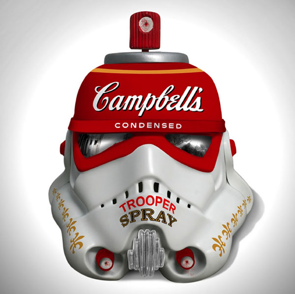 Art Wars, Famous Artists Redesign ‘Star Wars’ Stormtrooper Helmets @  Saatchi Gallery