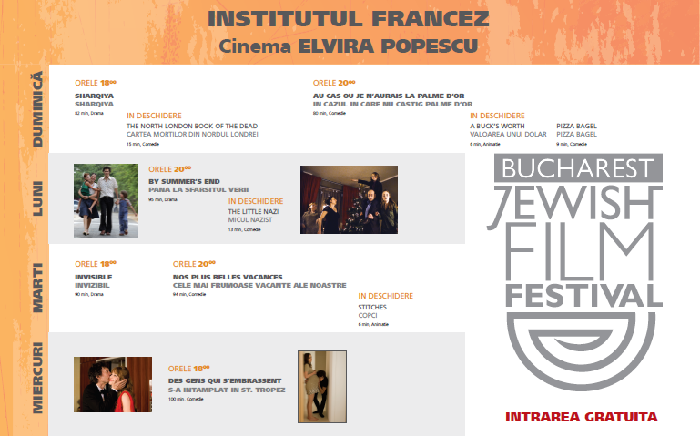 Începe cea de-a treia ediție a Festivalului de Film Evreiesc – București 2013!