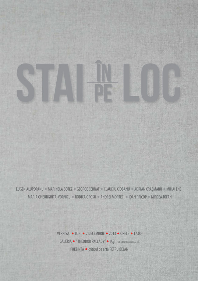 „STAI în/pe LOC” @ Galeria de Artă Theodor Pallady, Iași