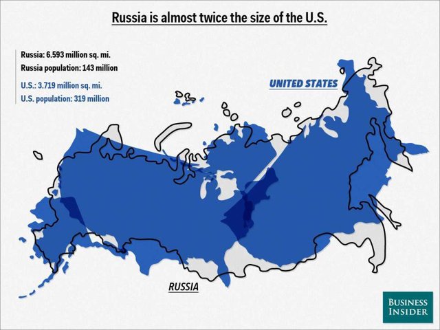 Map Overlays Show How Big Countries Are Compared to One Another