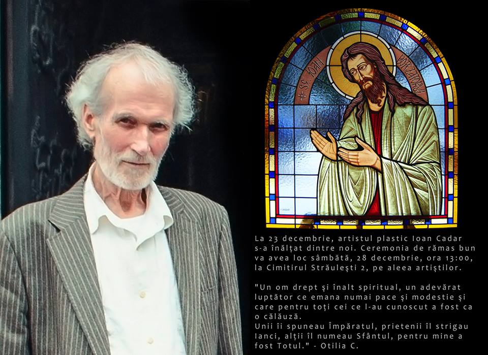 S-a stins din viață artistul vizual Ioan Cadar