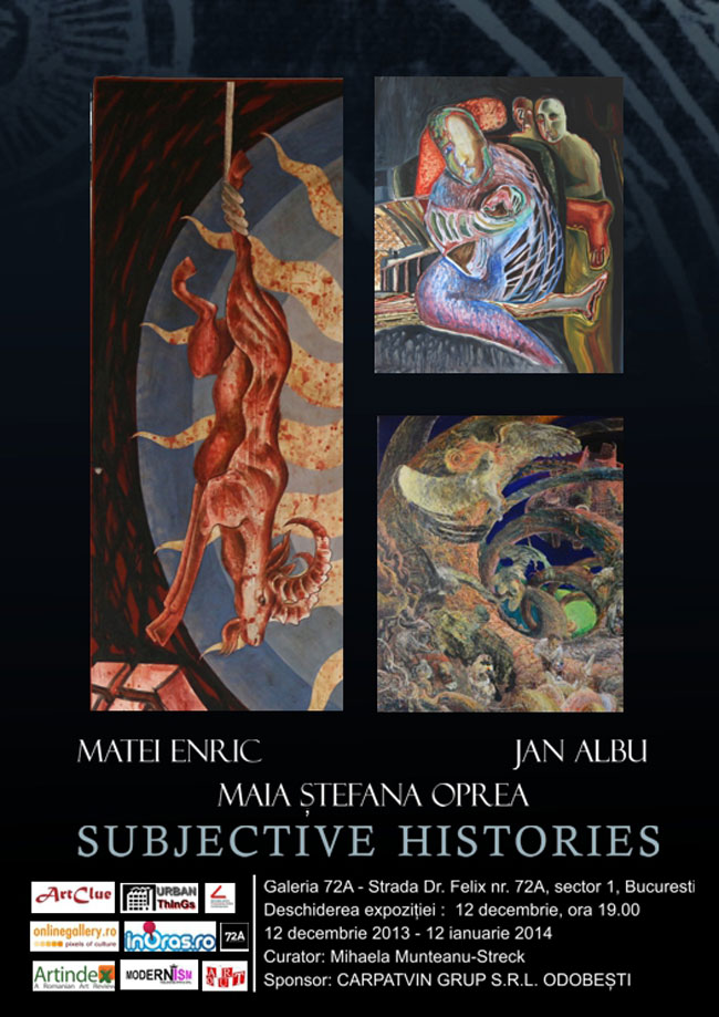 Subjective Histories – expoziție de grup – Matei Enric, Jan Albu, Maia Ștefana Oprea