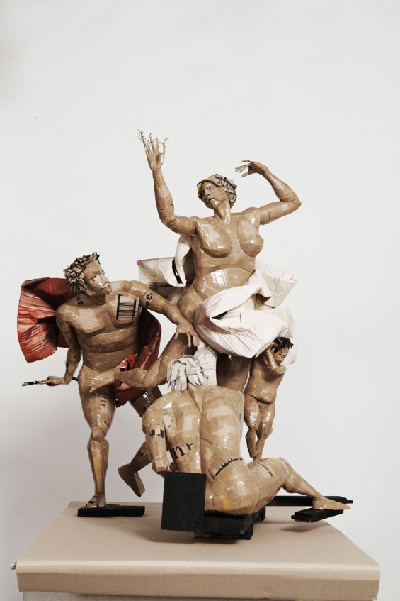 Dylan Shields Reinvents Classical Sculpture Out Of Cardboard