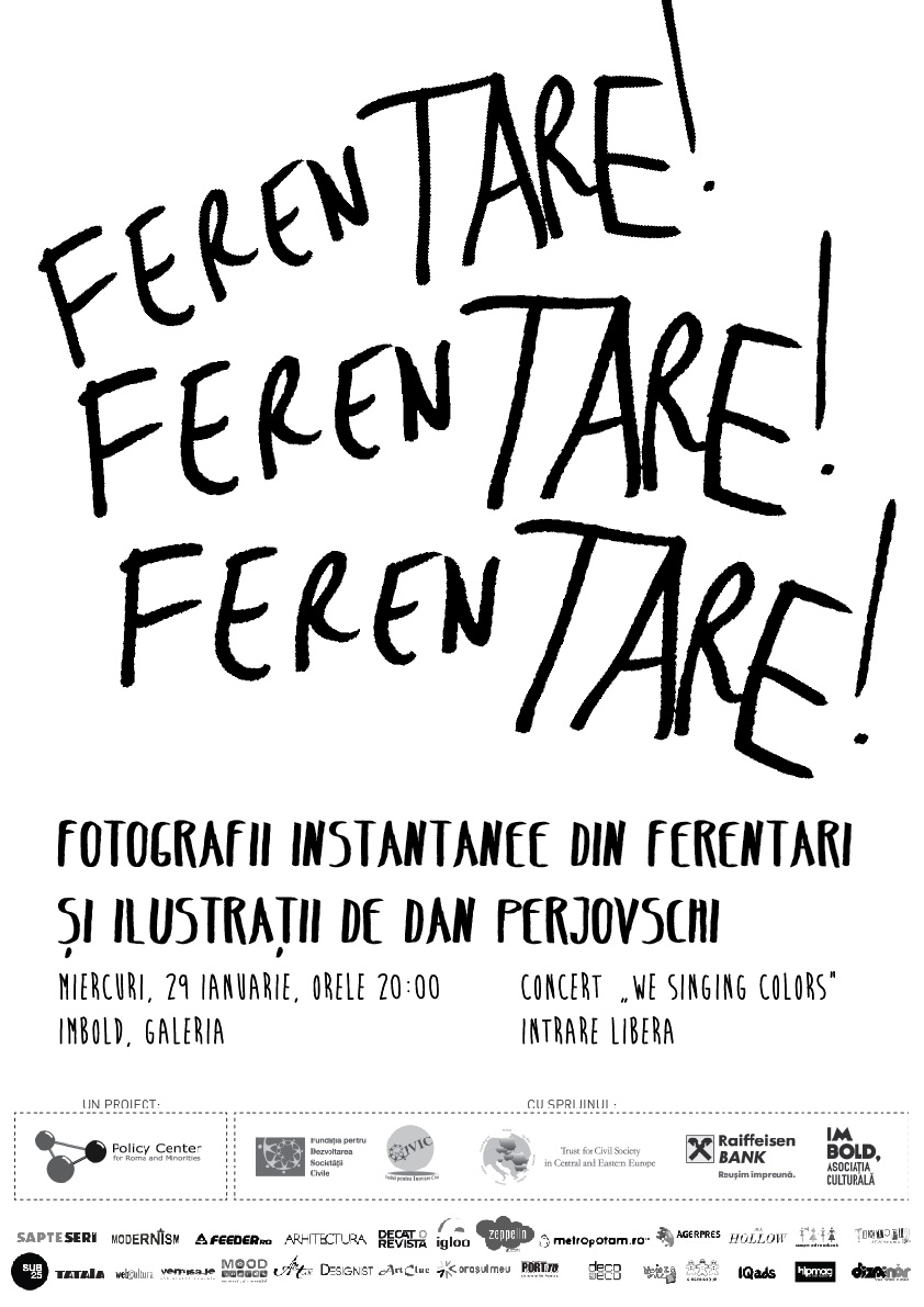 FerenTARE! – fotografii instantanee din Ferentari și ilustrații de Dan Perjovschi