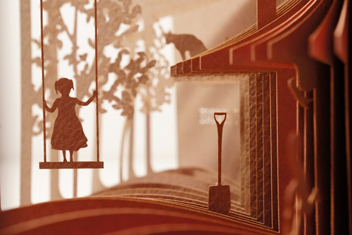 360°Books Open to Reveal 360 Degrees of Cut Paper Illustrations