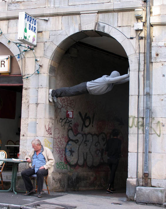 Mark Jenkins’ Art Pushes Women Off Of Buildings