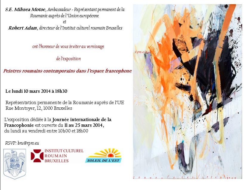 Vingt peintres roumains mettent la francophonie à l’honneur à Bruxelles
