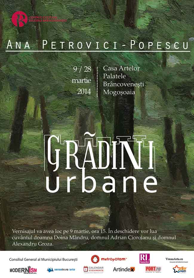 Ana Petrovici Popescu, “Grădini Urbane” @ Casa Artelor, Palatele Brâncovenești, Mogoșoaia